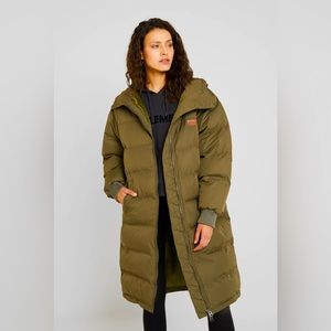 Women’s Oversized Puffer Jacket, Olive